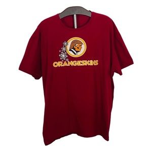 Red ANVIL Donald Trump Orangeskins Graphic T-Shirt 100% Cotton - Men’s 3XL